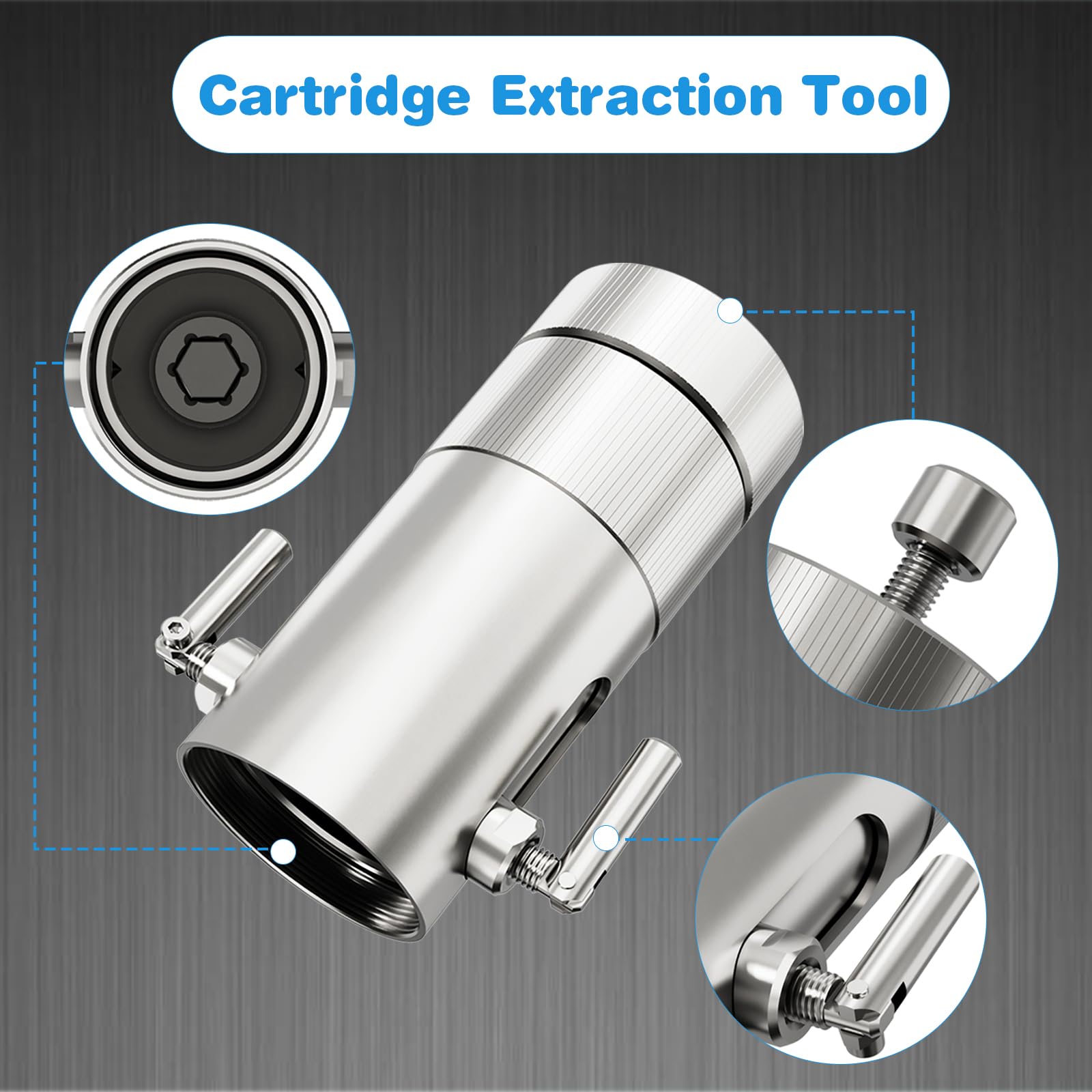 Herramienta de extracción de cartuchos compatible con cartuchos Delta 1300 y 1400, herramienta de extracción de cartuchos para cartuchos RP19804 RP46074