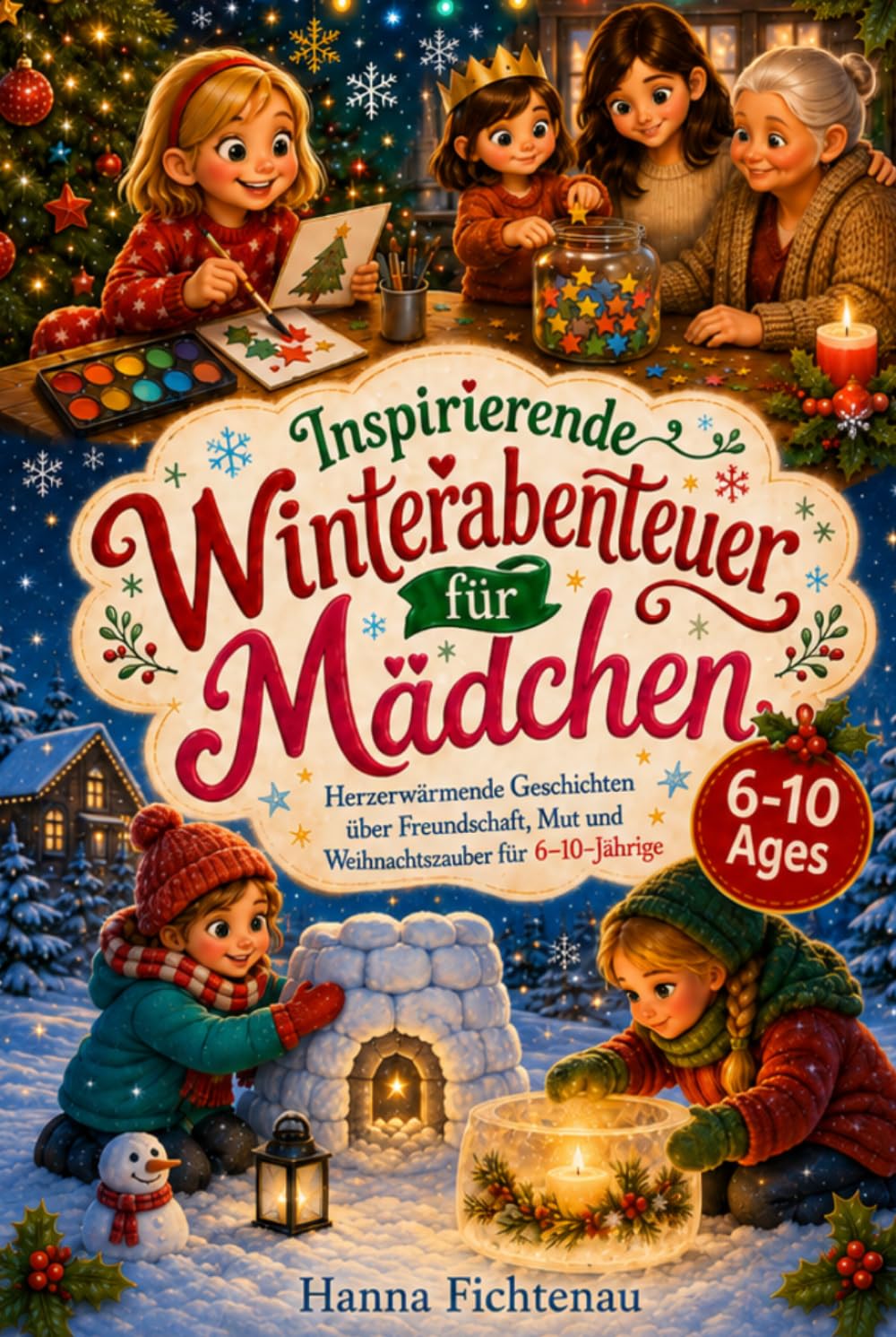 Inspirierende Winterabenteuer für Mädchen: Herzerwärmende Geschichten über Freundschaft, Mut und Weihnachtszauber für 6–10-Jährige