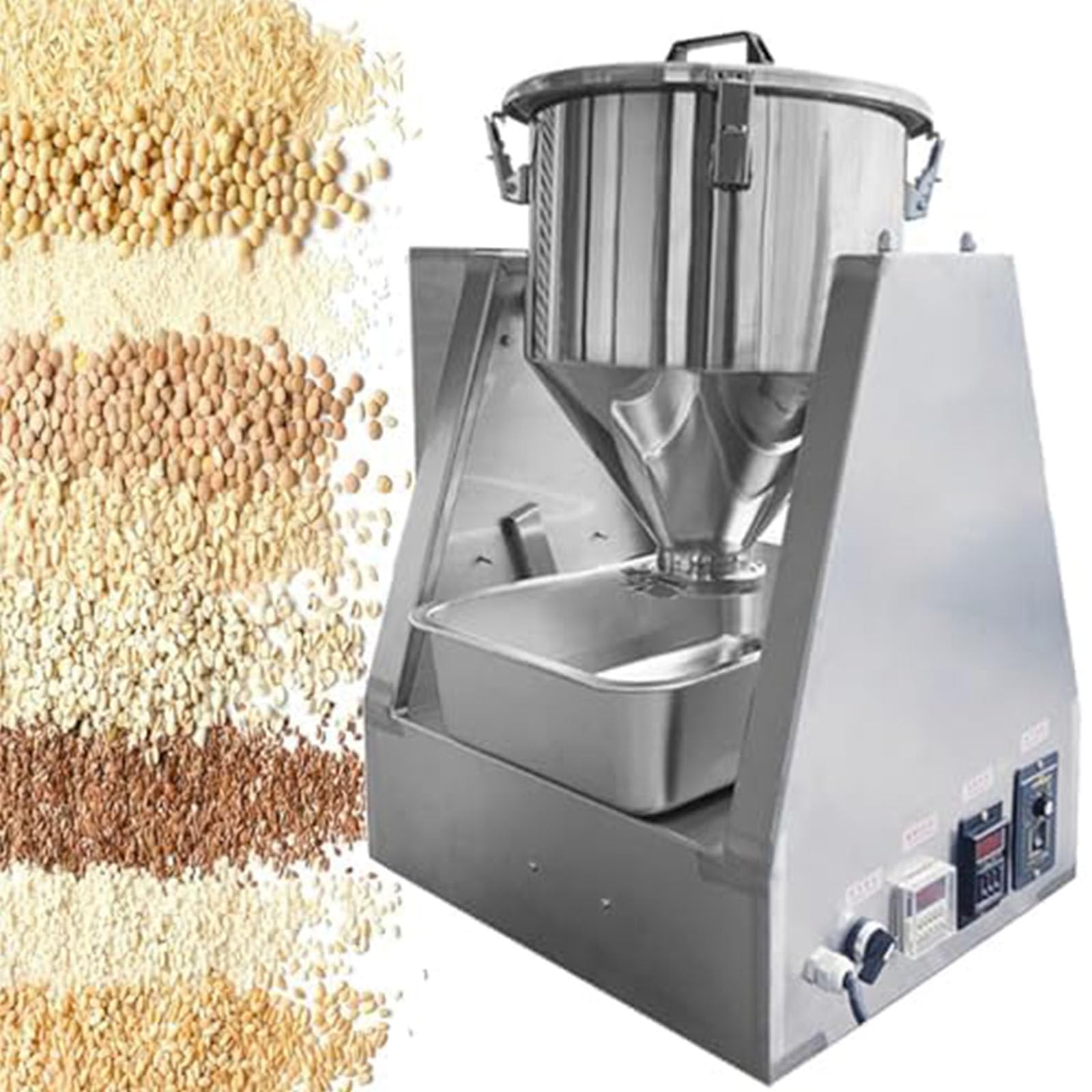 Miscelatore industriale, Miscelatore per polveri secche in acciaio inossidabile da 5 l, miscelazione bidirezionale a 360° per polveri secche e materiali granulari