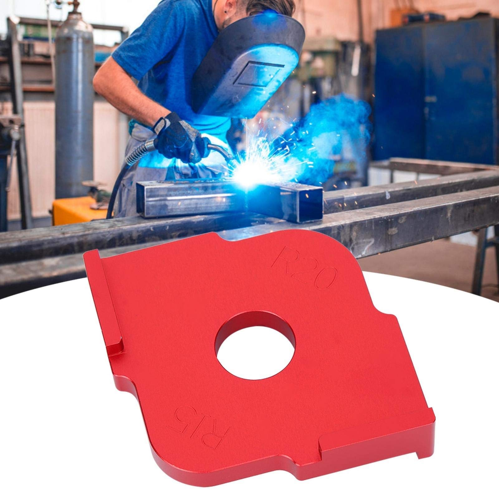 Set 3 Maschere Fresatrici Per Angoli In Lega Alluminio - Template Per Lavorazione Legno - Raggi Multipli