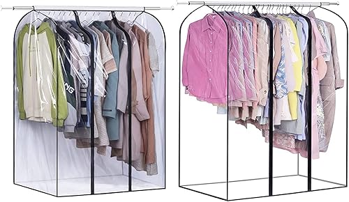 Bolsas de ropa colgantes transparentes extra grandes de 50 pulgadas y bolsas de ropa extralargas de 60 pulgadas