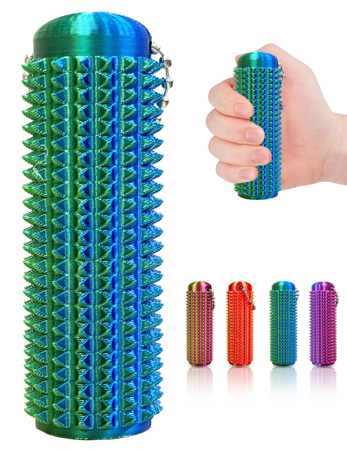 HAOYEGUOJI Little Ouchies Fidget Toys, Pain Stim Fidget Toy, Used for Anxiety Relief Pain Stim, Spiky grippie stim Keychain, Novelty Gifts for Friends