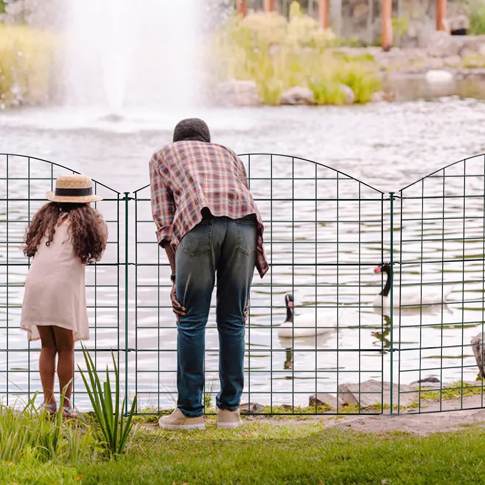 Recinzione Per Cani Aiuole Recinzione Giardino 19 Pezzi - Metallica Decorativa 31x41 Cm Per Aiuole E Animali Barriera Decorativa 31x41 Cm