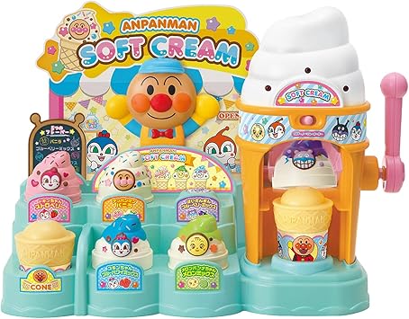 Amazon アンパンマン くるんとポン おしゃべりフレーバー アンパンマンのソフトクリームやさん お店屋さん おもちゃ