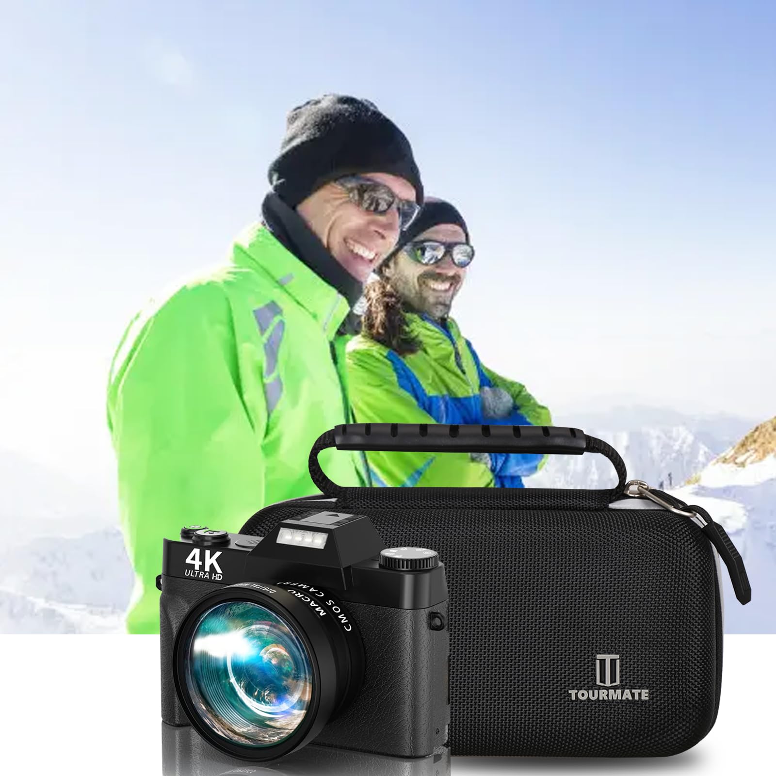 Tourmate Funda rígida para cámara de vlogging digital Acoletty 4K, carcasa protectora de almacenamiento de vlogging de viaje