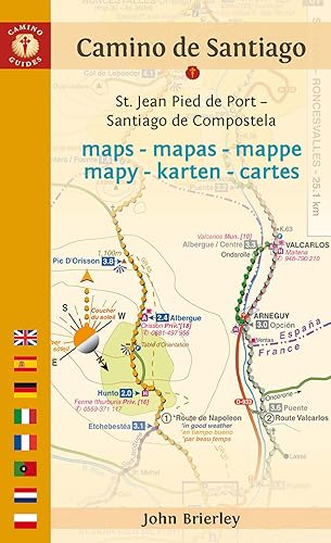 Camino De Santiago Maps: St. Jean Pied De Port - Santiago De Compostela