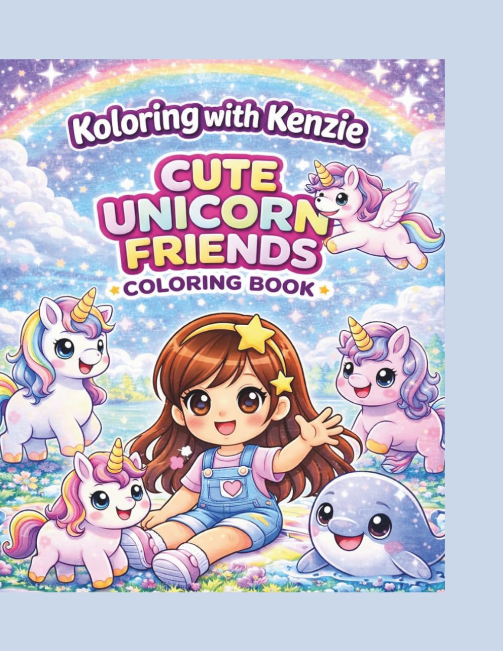 Cute Unicorn Coloring Book for Kids Ages 4–8: Fun and Easy Magical Coloring Pages with Unicorns, Rainbows, Castles & More! (Koloring with Kenzie)