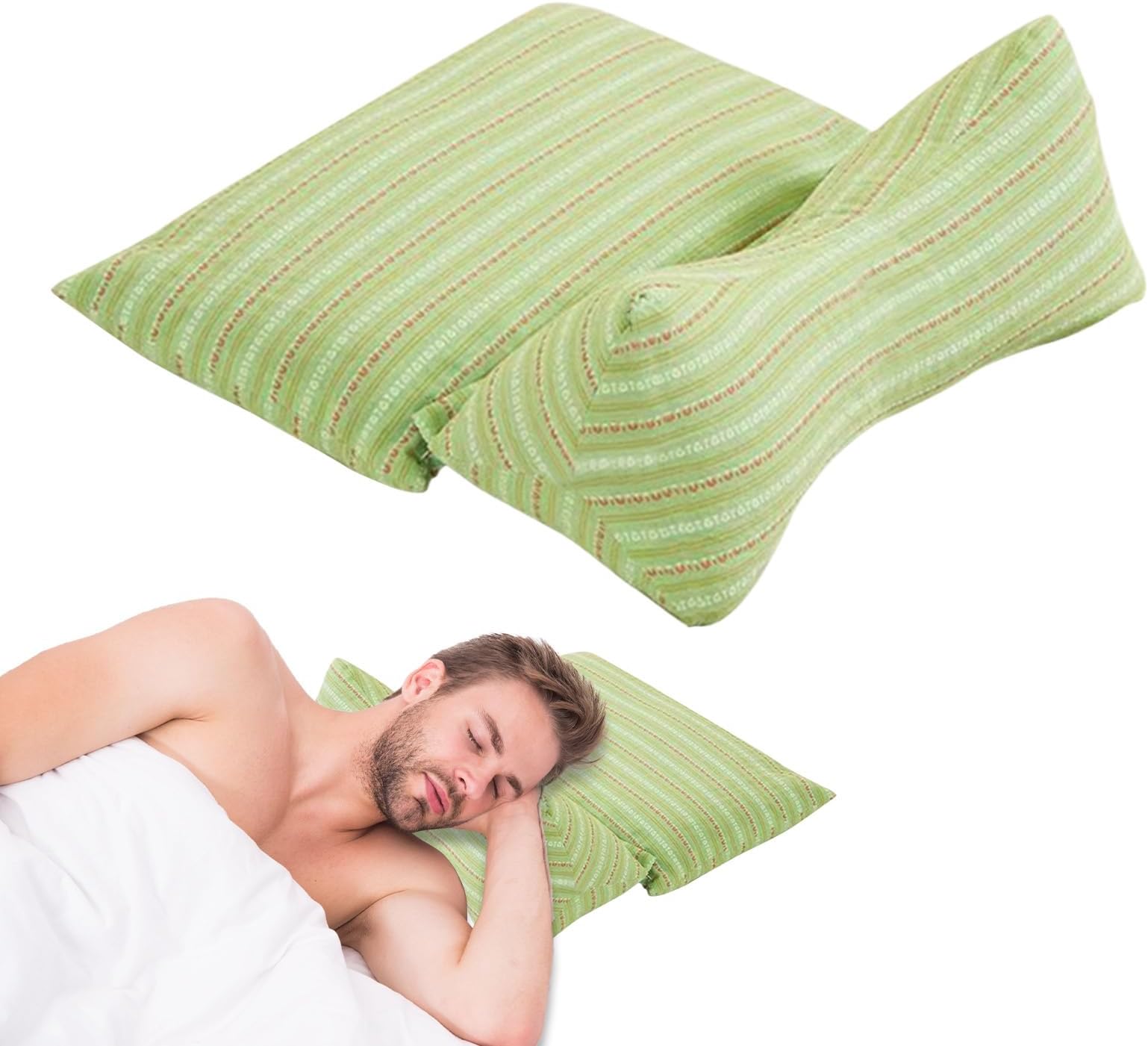Neck Support with Bone Pillow for Dog, Support Buckwheat Neck, Versatile Pillow for Lumbar Śoporte Lumbar and Paddle Him Çuello | With Removable Car Office,