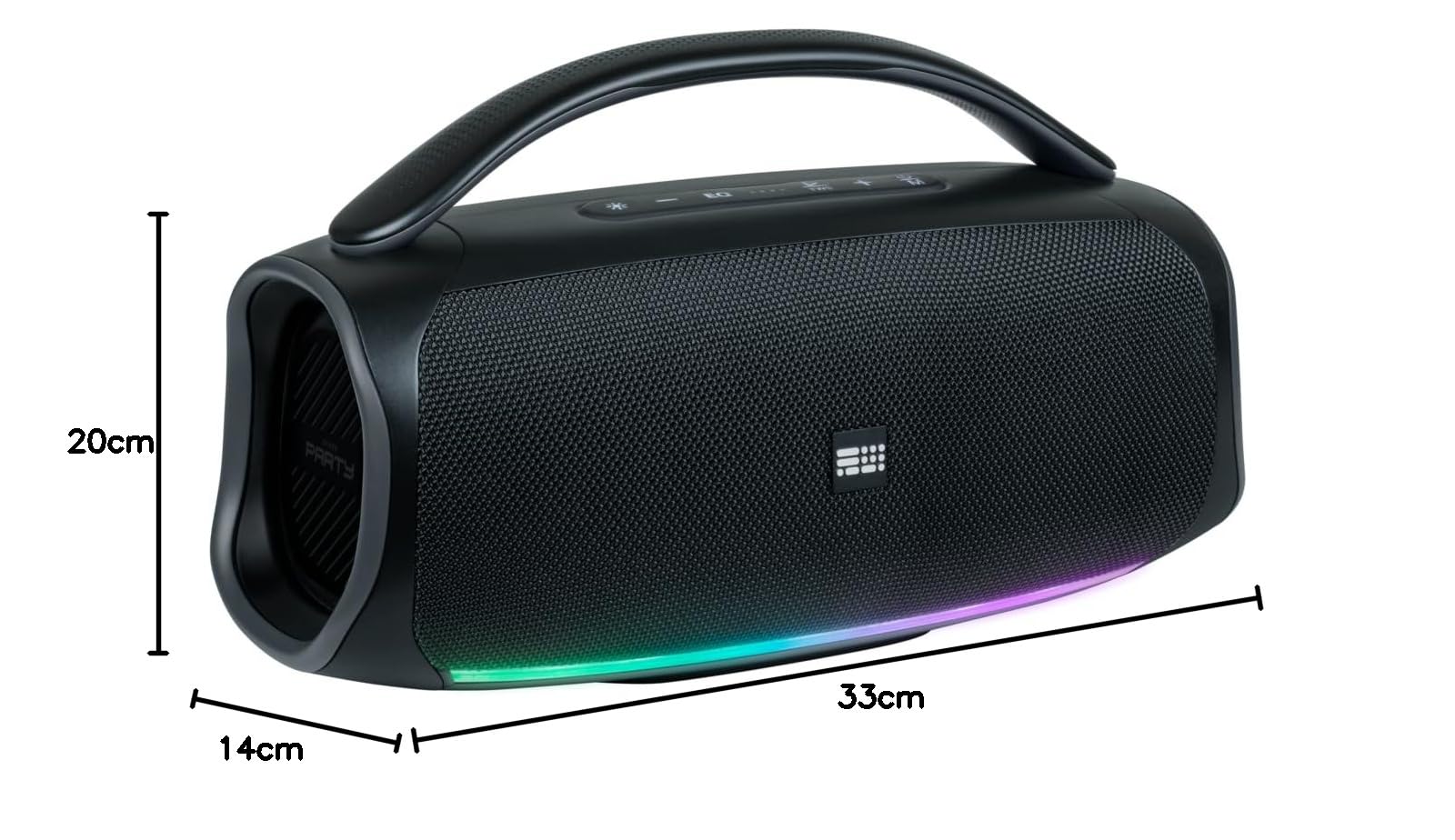 Altavoz inal�mbrico luminoso - BIGBEN - Mainstream 4 - Bluetooth, 100W, USB, Micro-SD, AUX-IN, bater�a 6000mAh