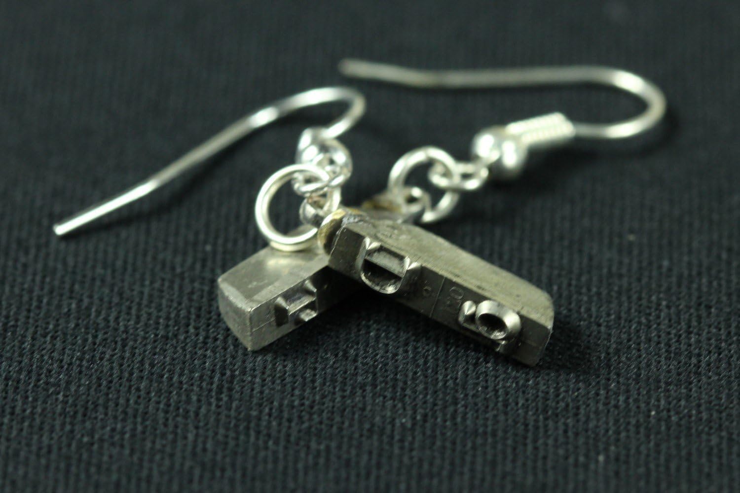 Type Hammer Earrings ABC Letters Name Initials Typewriter Keys Miniblings J+Choice
