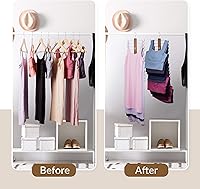 Vista 4 de ZEDODIER Percha para camisetas sin mangas, paquete de 2 organizadores de madera para sujetadores, 12 unidades de capacidad de almacenamiento