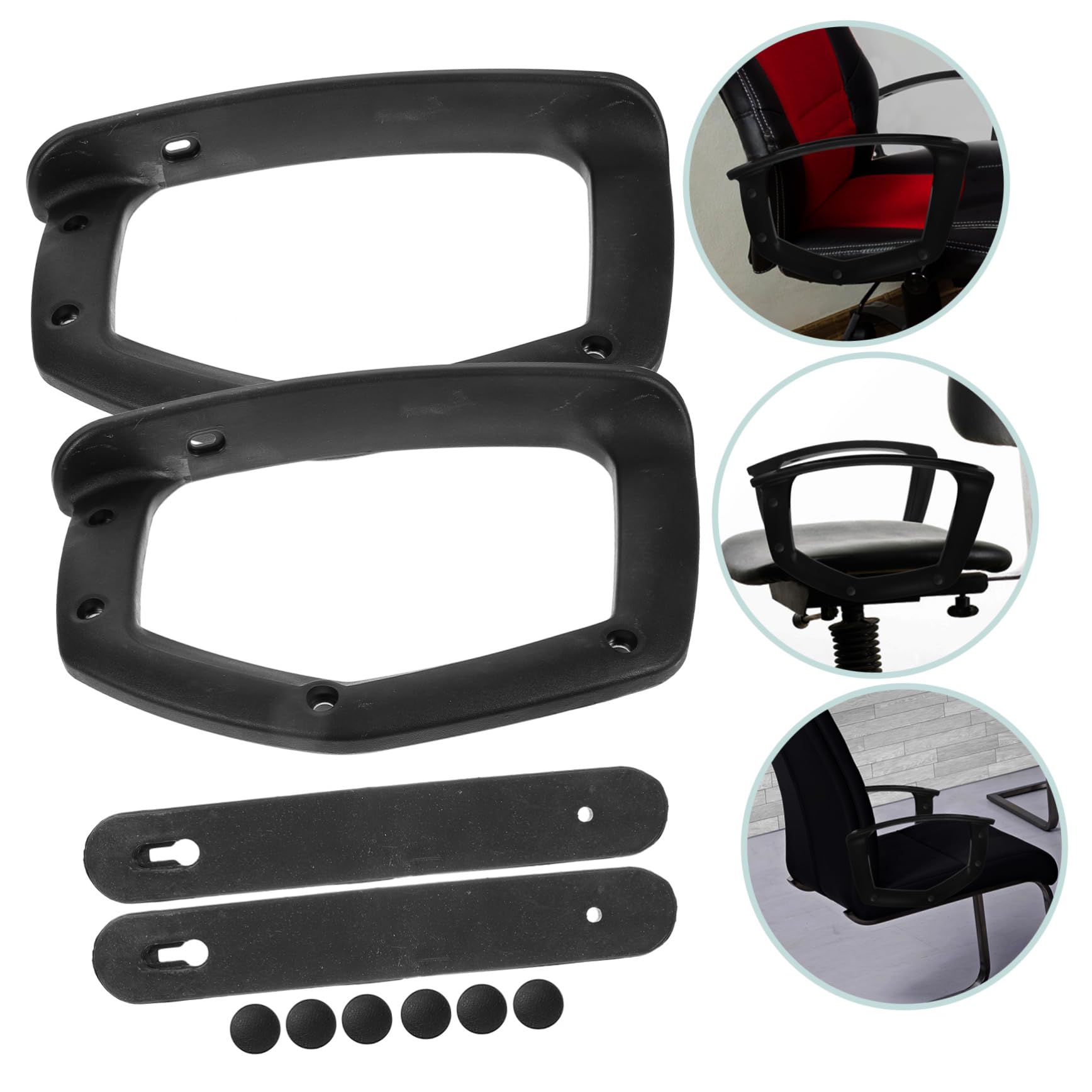 NUOBESTY Braccioli Accessori di Ricambio in Plastica Pp 2pezzi Supporto Impugnatura Confortevole per Sedia da Ufficio e Gaming per Poltrona Girevole