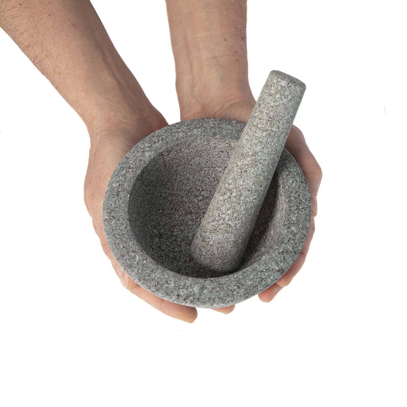 Mortaio e pestello di granite 13cm – malta di pietra | mortaio da cucina | mortaio con un pestello