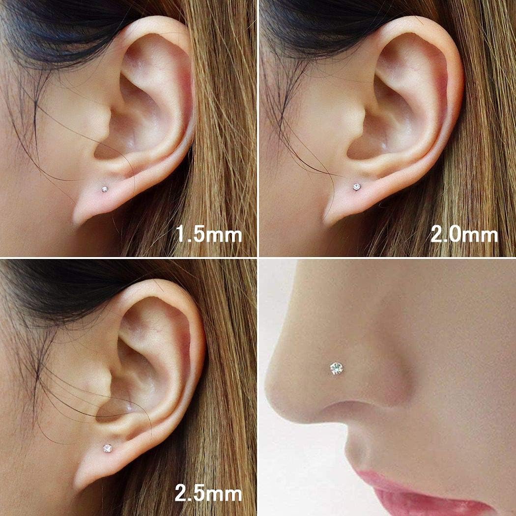 Amazon Gion サージカルステンレス ボディピアス ジルコニア ノストリル 鼻ピアス ノーズスタッド ストレート スタッドピアス ゴールド 1 5mm ボディピアス 通販