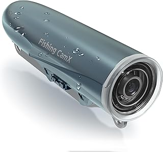 CanFish Fishing CamX Angelfinder-Kamera, HD 1080P & 136° Ultra-Weitwinkel, 180 m ROV wasserdicht, Bewegungsmelder, Segmentierte intelligente Aufnahme, kabelloses Laden, App-kompatibel (Deep Purple)