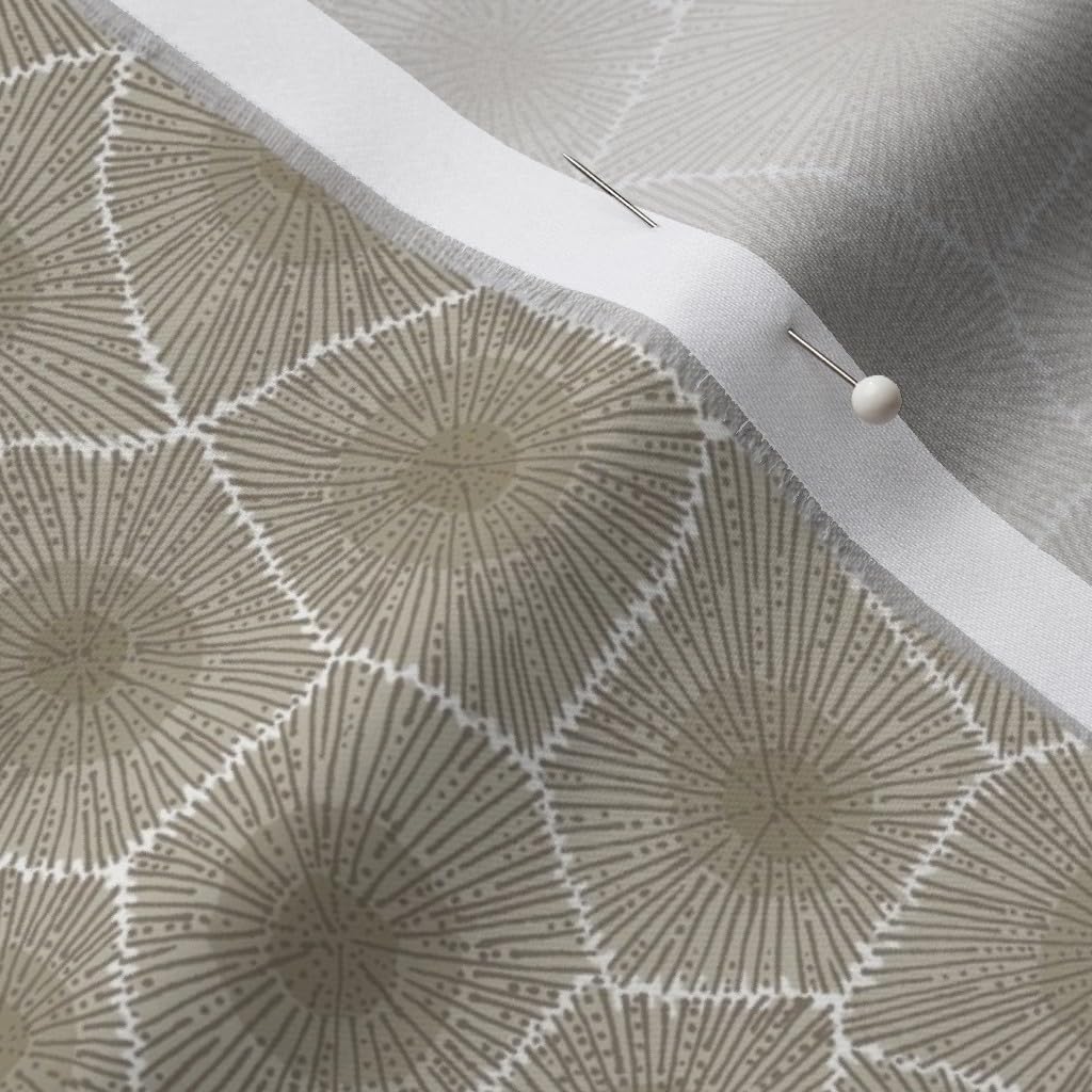 Spoonflower Fabric - Petoskey, Stone Print, Natural, Neutral, Nature, Rock, Geology, Printed on Organic Cotton Sateen Fabric by The Yard - Sewing Quilting Apparel Home Decor