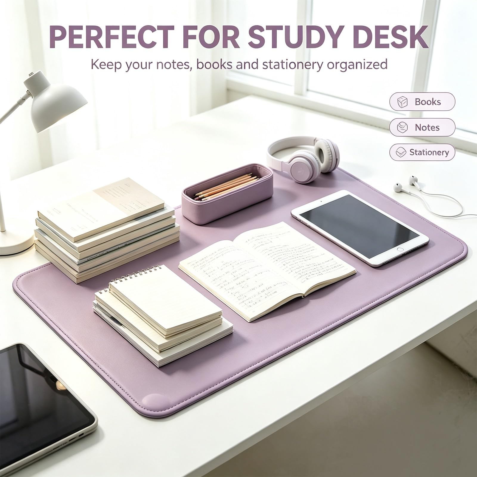 Tappetino da Scrivania Premium, Grande Desk Pad Protettivo per Computer | Protezione Tavolo, Superficie Impermeabile Facile da Pulire Antiscivolo per Ufficio Casa Gaming(Green,90x40cm)