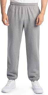 Eversoft Fleece Elastic Bottom Sweatpants with Pockets, Relaxed Fit, Moi...