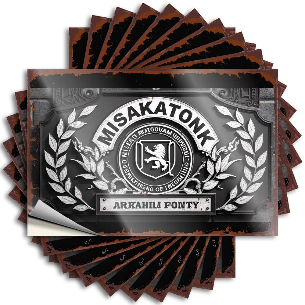 Dorm Room Accessories, Bumper Funny Door Quote Stickers, Fire No Residue Decals for Luggage | Fishing Party Favor Custom Misakatonk Arkahim Ponty(6X9CM)
