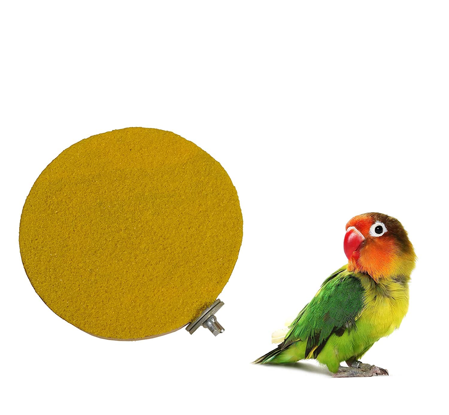 TAIYO PLUSS DISCOVERY® Bird Wooden Sand Platform, Size: (12X12 CM), Natural Round Wooden Stand Platform Bird Stand Toy, Suitable for Lovebirds, Budgies, Finches, Cockatiel, Sun Conure (Yellow) (B09MS2QTF9) Amazon Price History, Amazon Price Tracker
