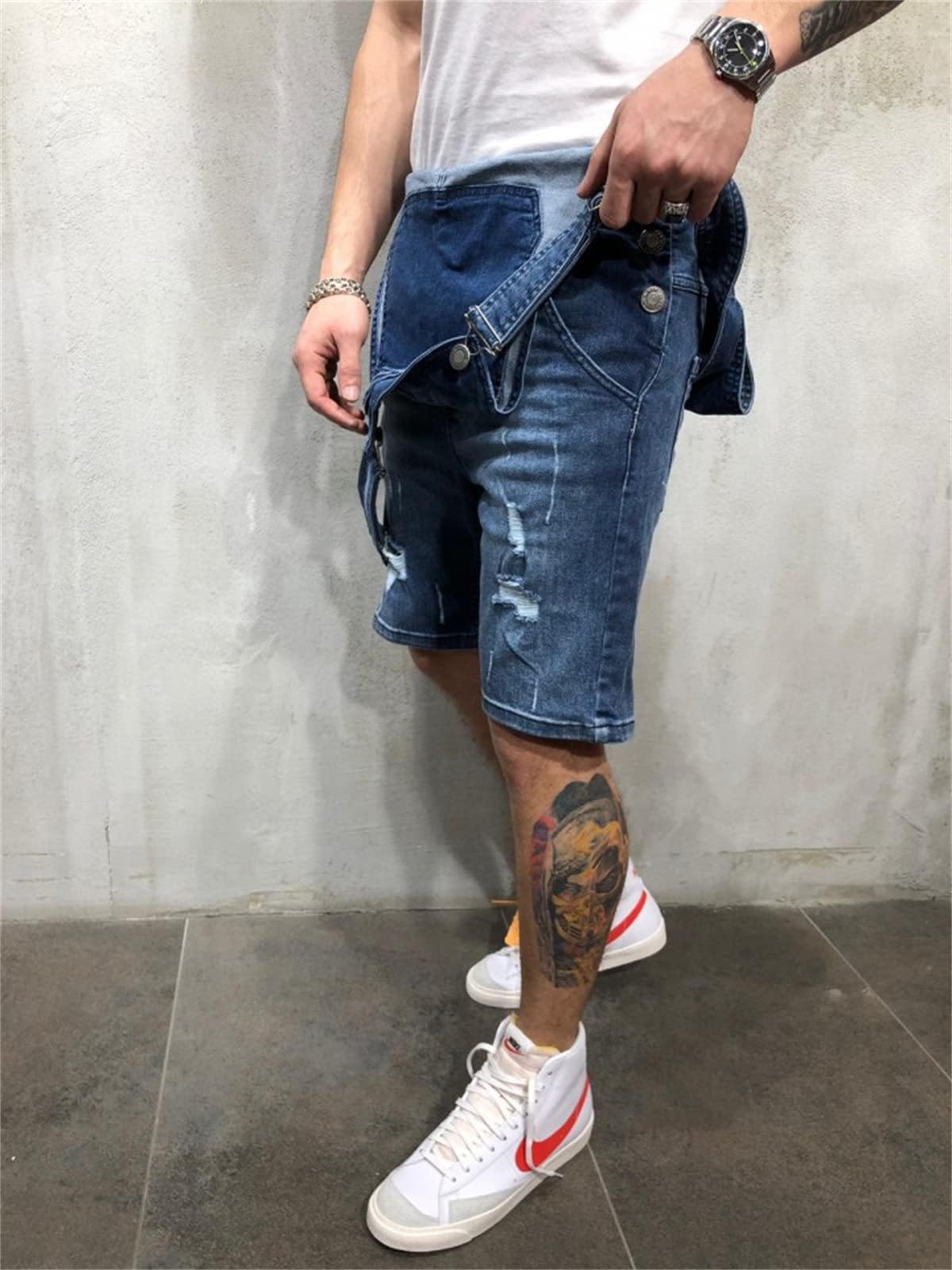 Hommes Jean Shorts Denim Salopette Stretch Casual Shorts Denim Global Mens Short Denim Combinaisons