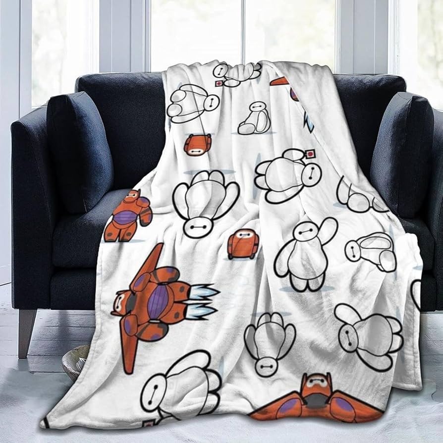 Amazon｜毛布 ベイマックス ブランケット 厚手 フランネル ふわふわ