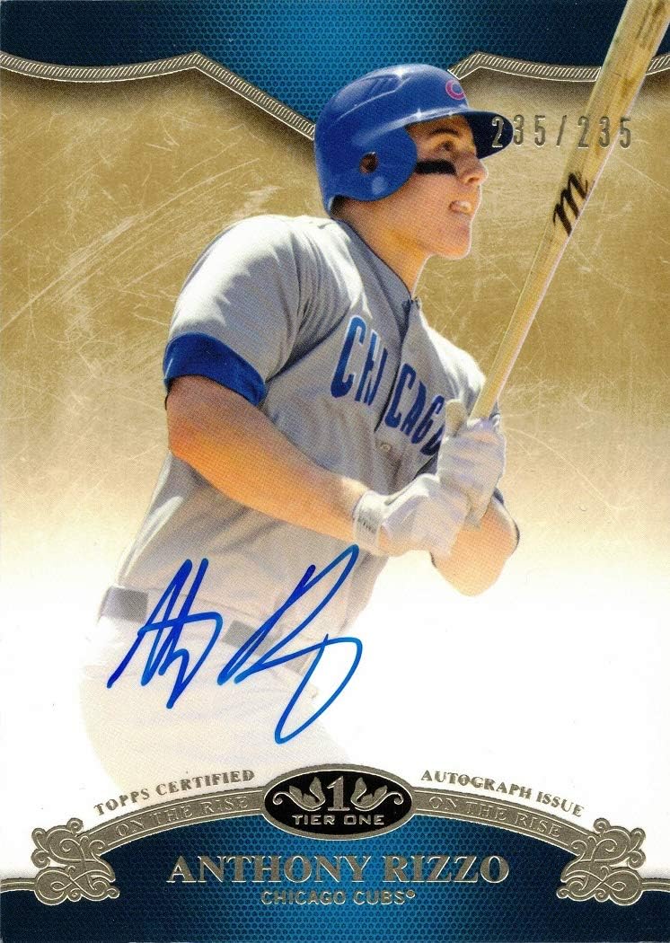 2012 Topps Tier One #OR-AR Anthony Rizzo Certified Autograph Baseball Card - Only 235 made