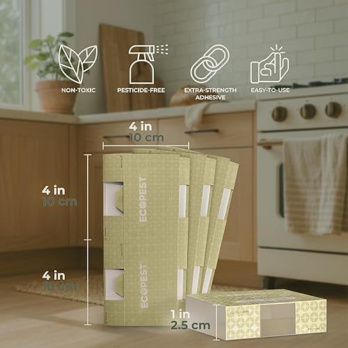 Miniatura 7 de Trampa para cucarachas  Paquete de 12  Trampas adhesivas de pegamento para interiores para cucarachas y otros insectos e insectos rastreros  Motel