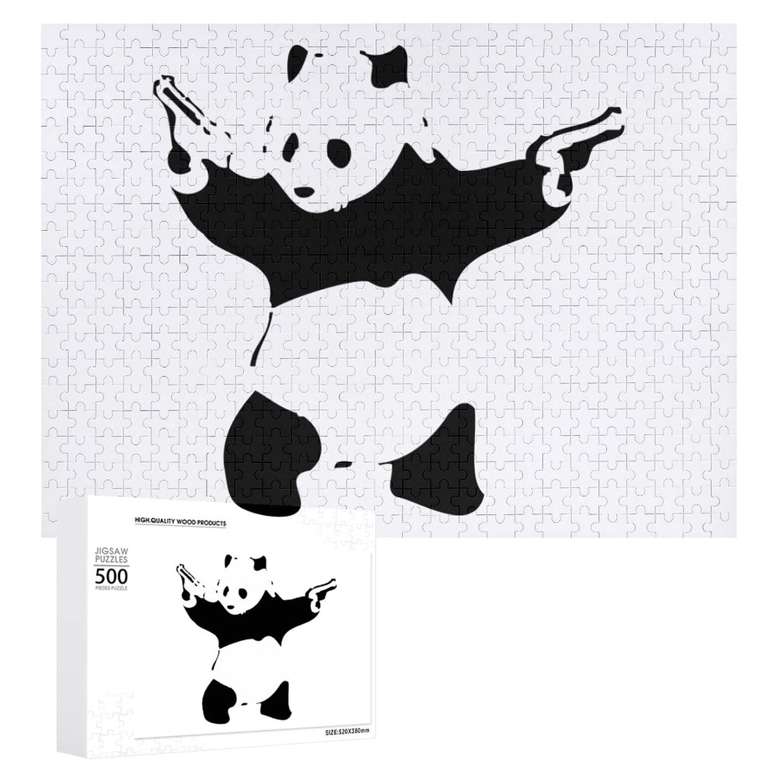 Amazon.co.jp: ジグソーパズル 500ピース Banksy バンクシー パンダ