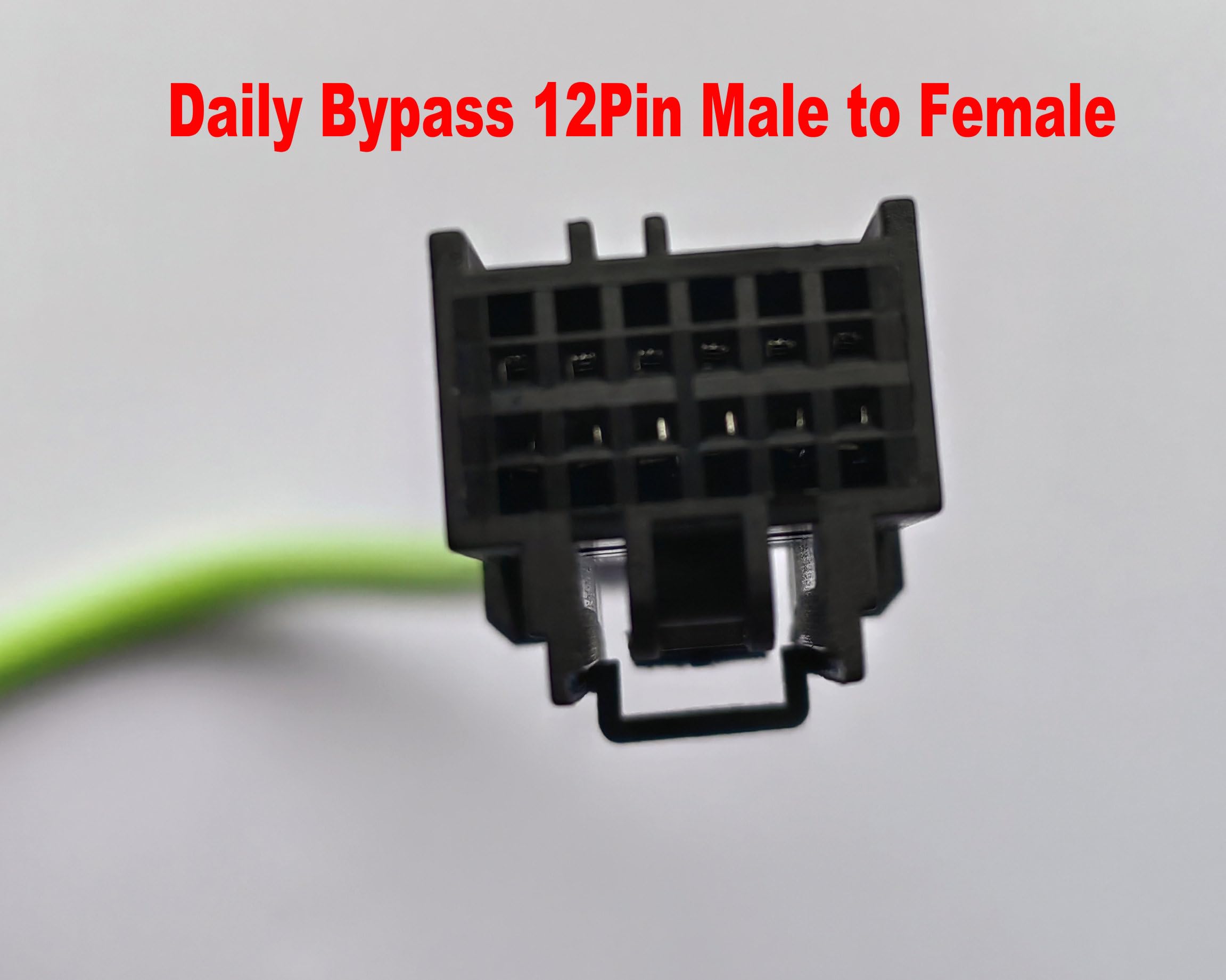 Adattatore Giornaliero del Gateway di Sicurezza del Cavo di Bypass del Dongle,12Pin Maschio a 12Pin Femmina OBD Cavo Diagnostico 35cm Verde