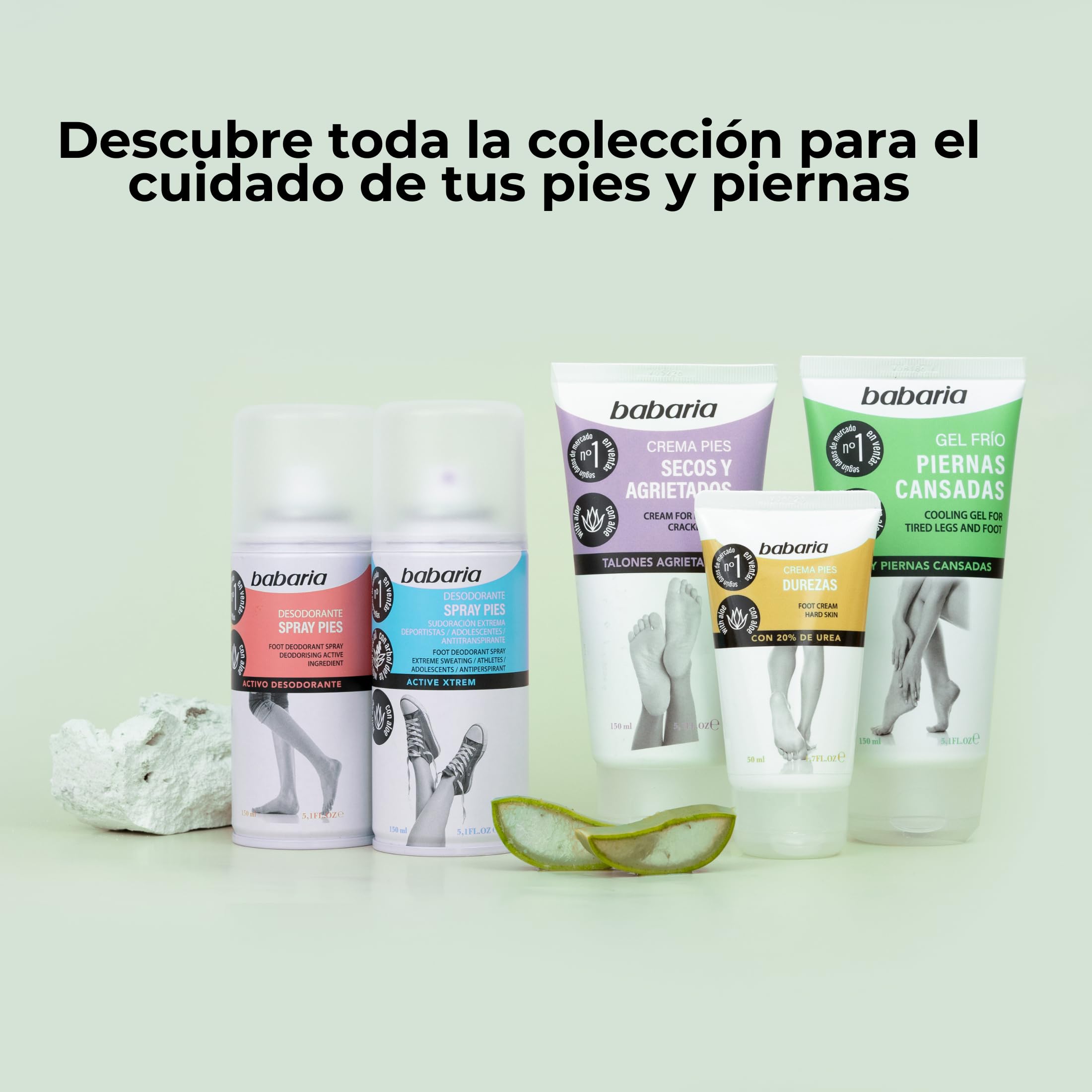 Babaria - Gel Frio Piernas Cansadas 150ml | Crema Piernas Cansadas | Bienestar Para Piernas Y Pies Cansados | Crema Antiinflamatoria y Hidratante Aloe Vera | Piernas Cansadas Circulacion