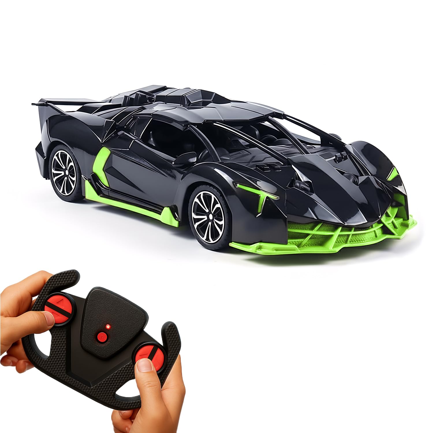 Lifelong Cuppy Rechargeable Remote Control Car for Kids | 2.4 GHz RC Car with Type-C Charging | LED Headlights, Anti-Skid Tyres, Suspension & Multi-Directional Control | BIS Certified Toy Car Lifelong Cuppy Rechargeable Remote Control Car for Kids | 2.4 GHz RC Car with Type-C Charging | LED Headlights, Anti-Skid Tyres, Suspension & Multi-Directional Control | BIS Certified Toy Car