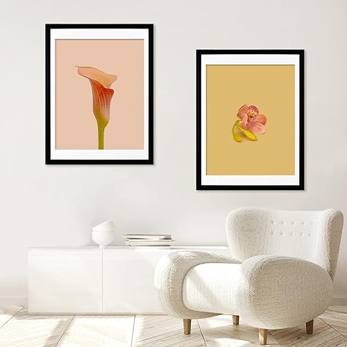 Miniatura 5 de ELSKER&HOME Paquete de 2 marcos de 18 x 24 pulgadas, marco de póster de 18 x 24 pulgadas, fotos negras de 16 x 20 pulgadas con paspartú o fotos de