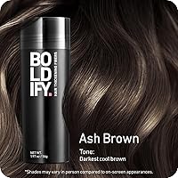 Vista 46 de BOLDIFY - Fibras de pelo para el cabello fino (gris), indetectables, botella de 2 onzas; oculta completamente la pérdida de cabello en 15 segundos