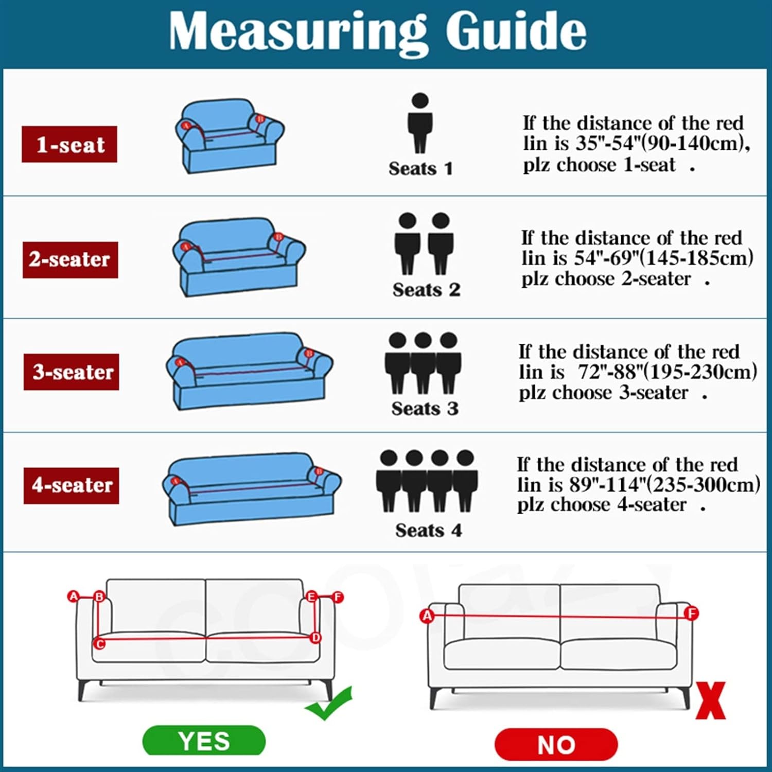 MIPOPS L-Shape Sofa Cover Elastic Couch Cover Corner Sectional Sofa Covers for Living Room, Washable Sofa Cover Furniture Protector for Kids, Pets(P,1seat 90-140cm)
