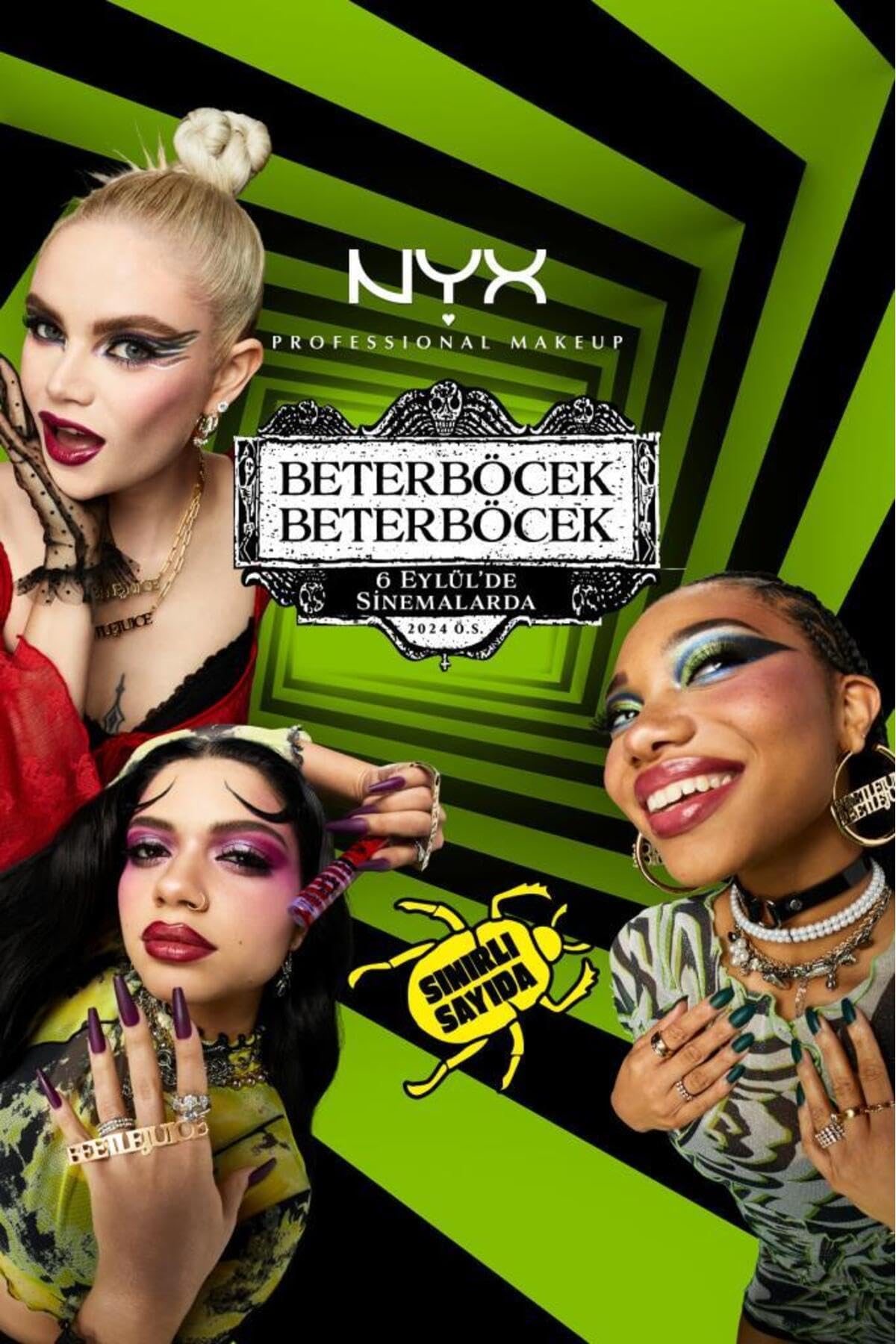 NYX PROFESSIONAL MAKEUP Beetlejuice Özel Koleksiyon Dudak Parlatıcısı Kırmızı