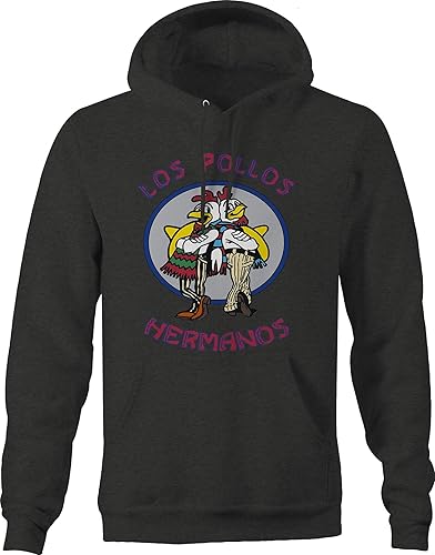 TOP Style Los Pollos Hermanos Fleece Sweatshirt for Men 2XL Dark Gray