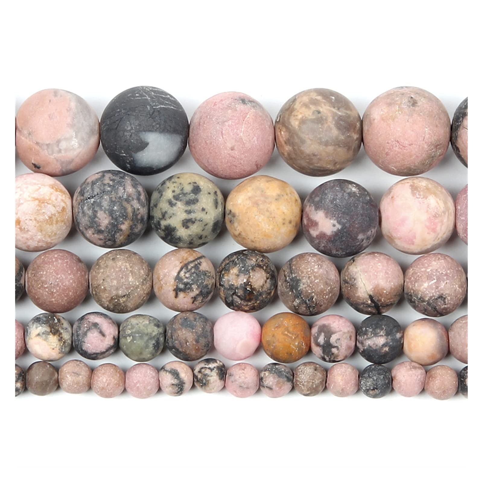 Perles en pierre naturelle pour confection de bijoux bracelet de 4 à 12 mm AC813
