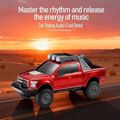 Miniatura 4 de WS-589 - Altavoz de réplica Bluetooth resistente para camioneta, audio portátil con TWS, luces LED de fiesta y estéreo HD Regalo sorpresa único