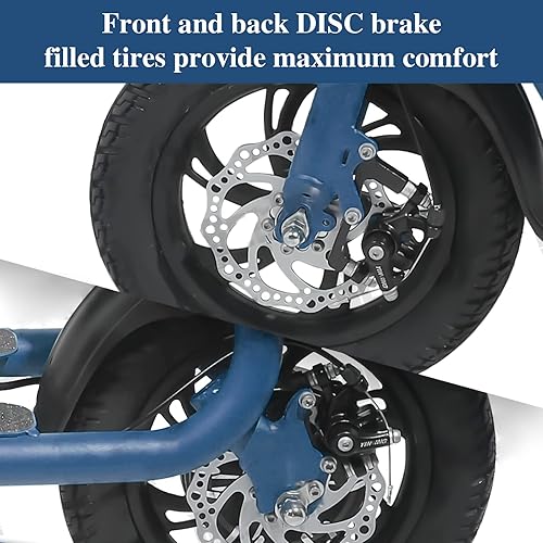 Vista 47 de SEHOMY Folding Electric Scooter with Seat for Adults, 15.5MPH, 20-Mile Range, 36V Battery, 12" Pneumatic Tire, Portable 450W Electric Scooters