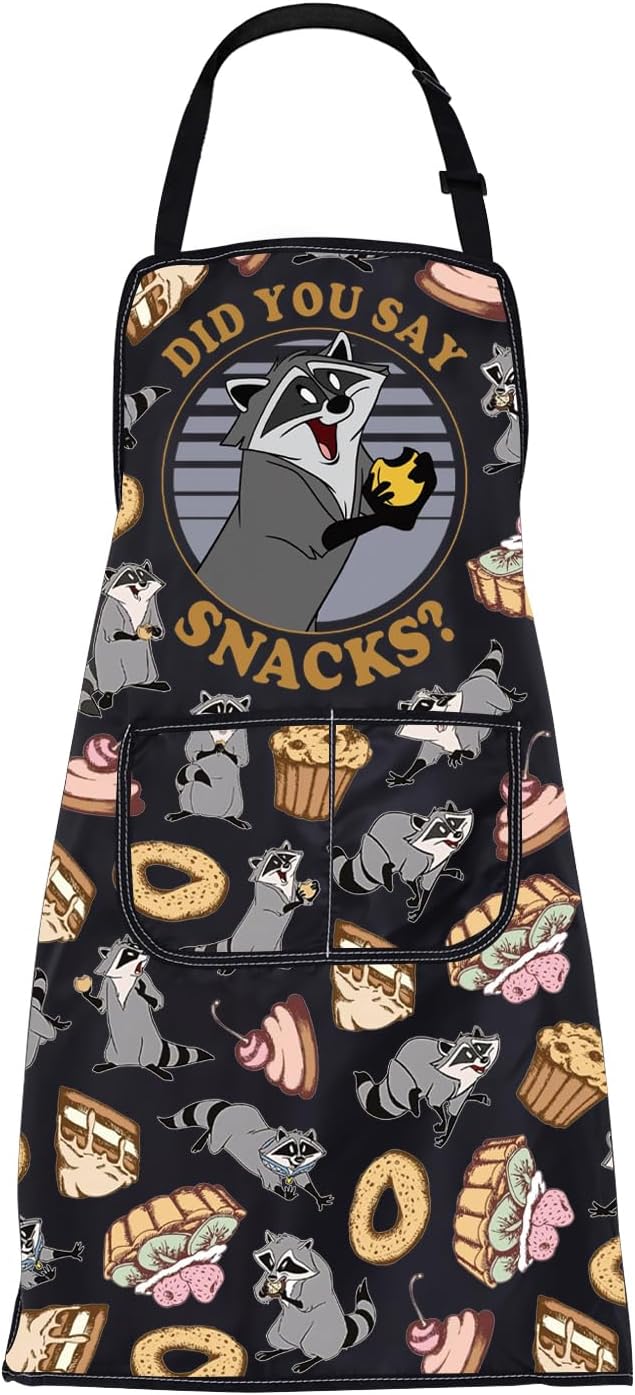 CMNIM Meeko Raccoon Gift Did You Say Snacks Cooking Aprons Raccoon Kitchen Apron Raccoon Lover Gift Meeko Fans Gifts