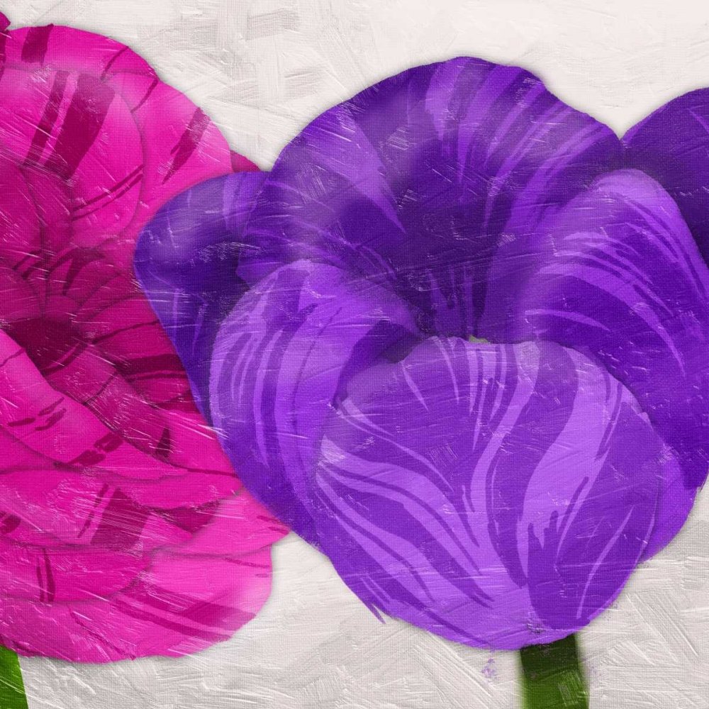 Posterazzi PDXJGSQ203BLARGE Florals Mates - Impresión fotográfica (61 x 61 cm), multicolor