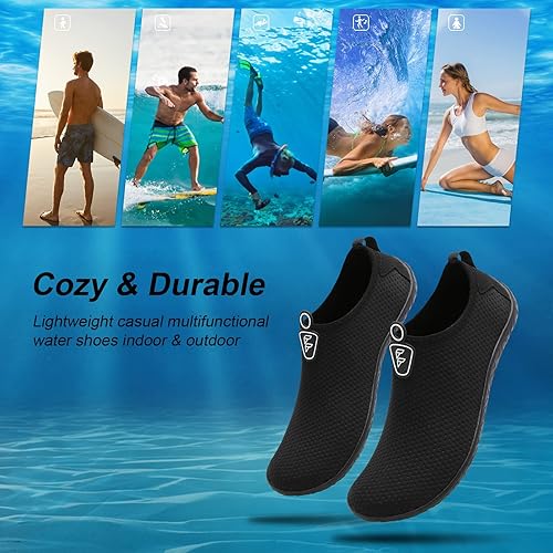 Miniatura 6 de Fires Zapatos de agua para mujeres y hombres, de secado rápido, calcetines acuáticos, transpirables, para senderismo, natación, playa, surf, yoga