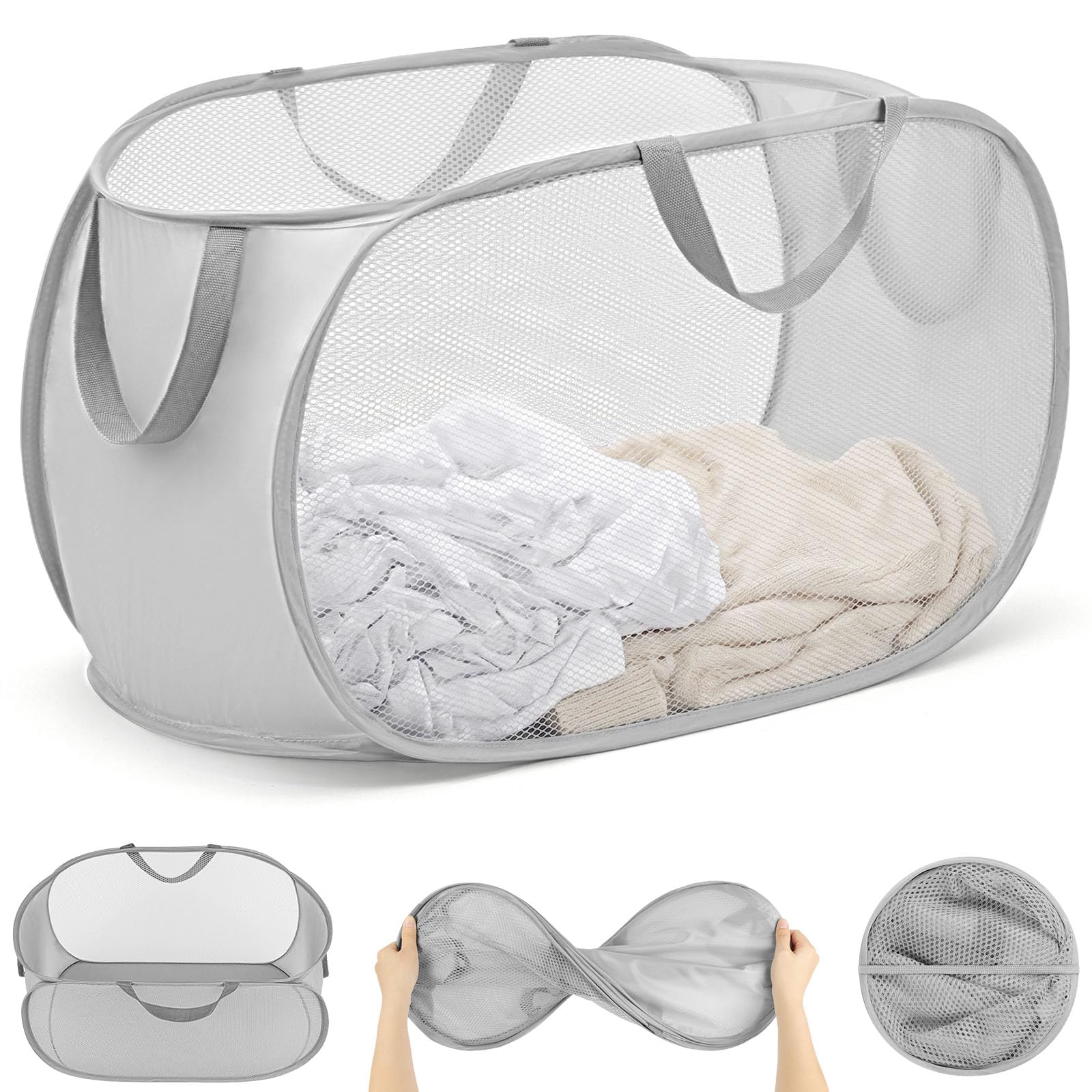 OSDUE Collapsible Laundry Basket 75L Large Laundry Hamper