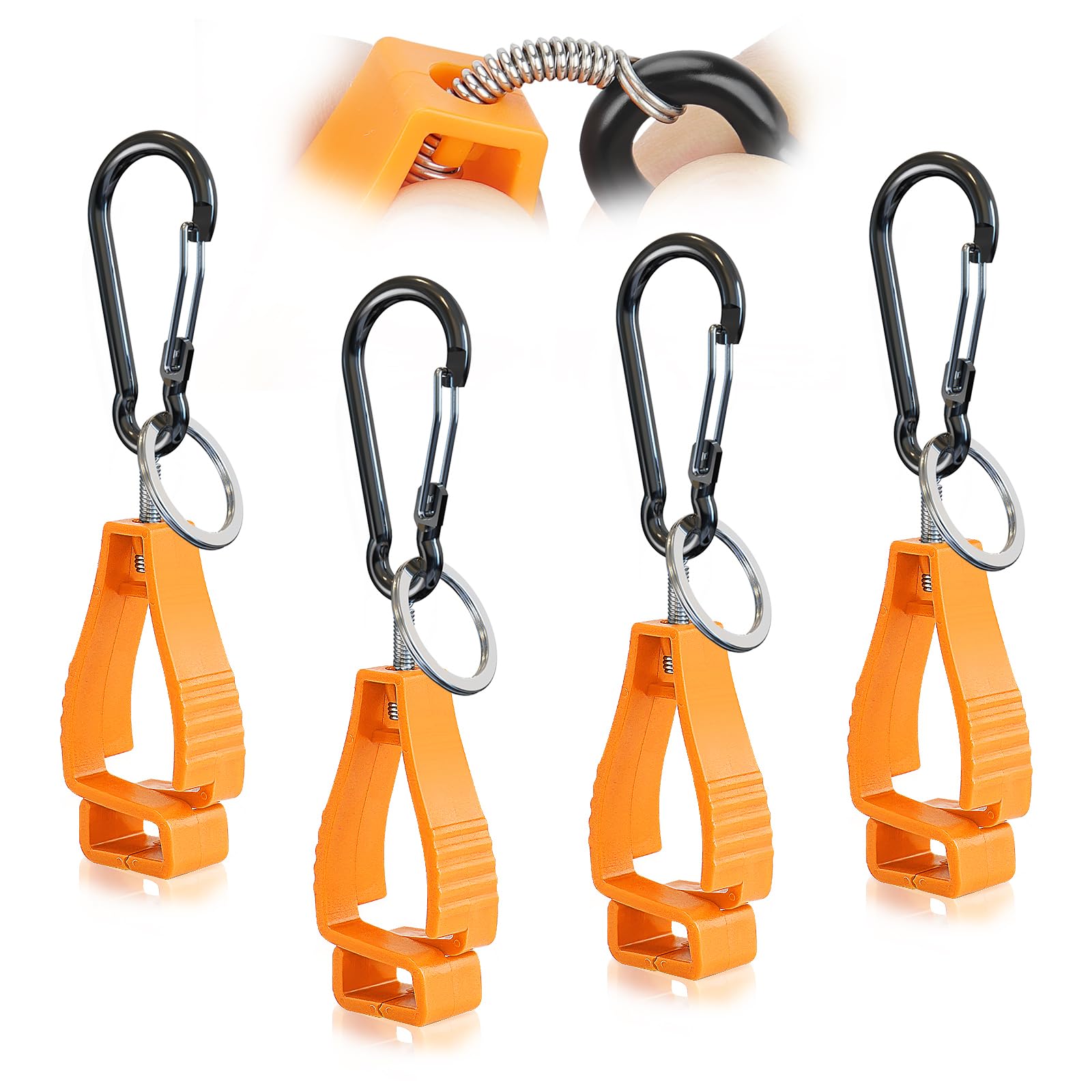 NANHONG 4PCS, Glove Clips for Work Glove Holders, Gloves Clip, Duty Belt Accessories, Gloves Clips for Work