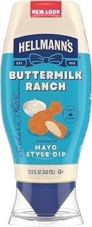 Hellmann's Buttermilk Ranch Chicken Tender Mayonnaise Style Dip Buttermilk Ranch Delicious Flavor No Artificial Flavors 11.5 Fl Oz
