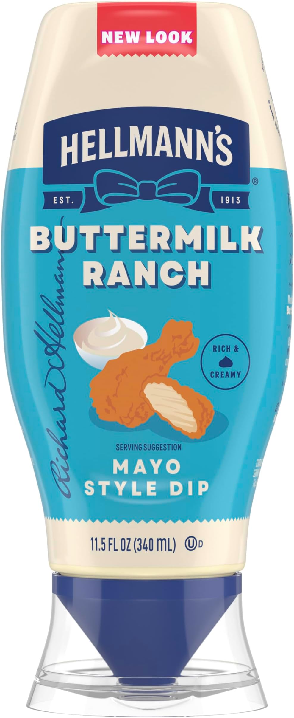 Buttermilk Ranch Chicken Tender Mayonnaise Style Dip Buttermilk Ranch Delicious Flavor No Artificial Flavors 11.5 Fl Oz