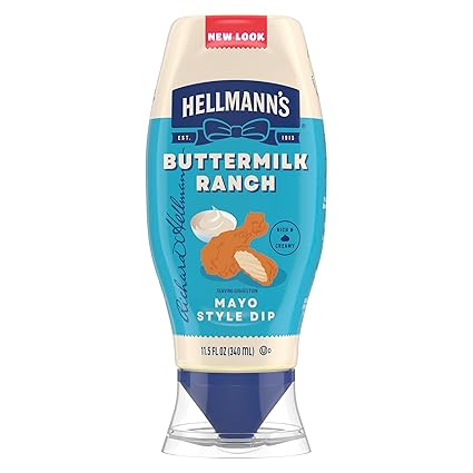 Hellmann's Buttermilk Ranch Chicken Tender Mayonnaise Style Dip Buttermilk Ranch