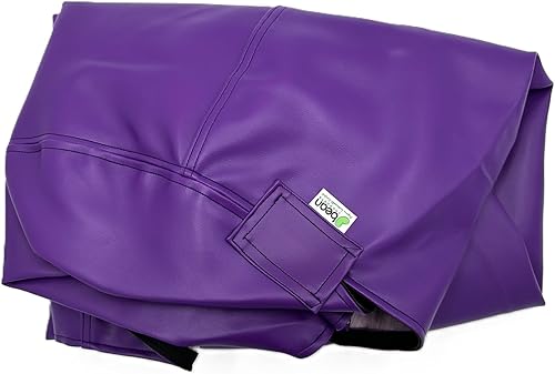 Miniatura 22 de Bean Products Puf grande de vinilo impermeable de grado marino | Relleno con cuentas de poliestireno y espuma CertiPUR | Fabricado en Estados Unidos