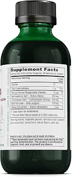 Vitanica Iron Tonic, Liquid Iron Supplement, Red Blood Cell Support, Vegan, 4 Ounce